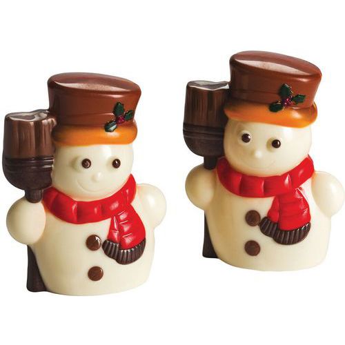 Plaque Chocolat De 4 Empreintes De 2 Bonhommes De Neige
