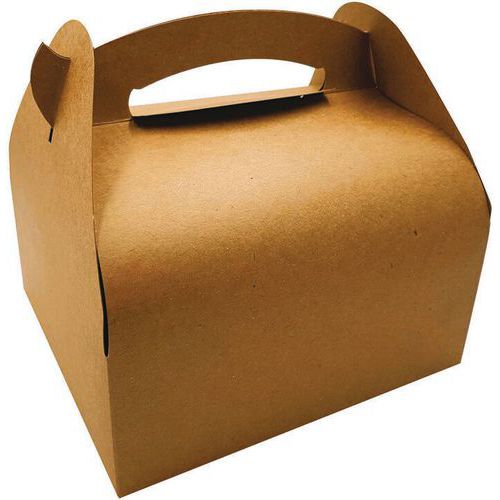 Boîte En Carton Kraft - 180x160x70 Mm