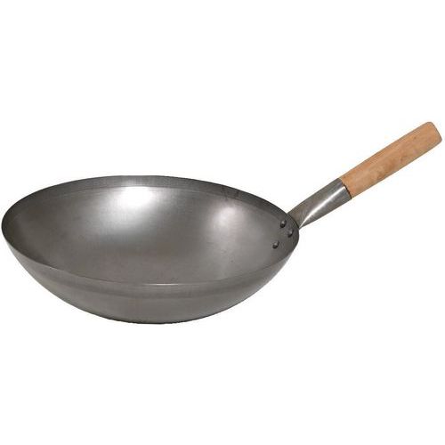 Wok En Acier - 35 Cm