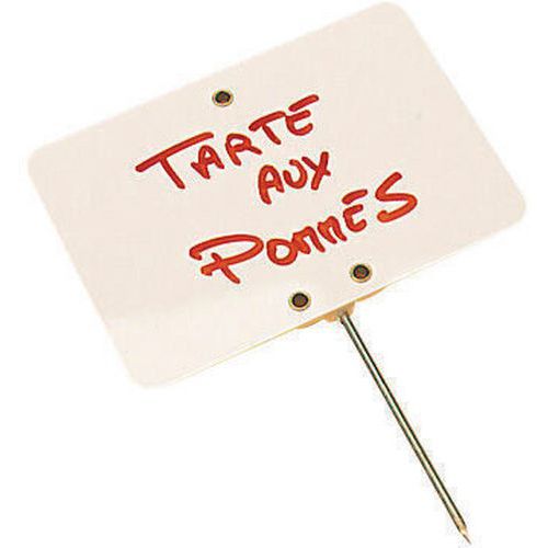 Lot De 10 Étiquettes à Pique Neutres - 7x5 Cm