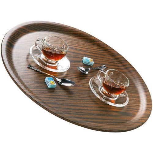 Plateau Couleur Teck Limo - 45 Cm