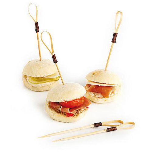 Pique à Cocktail En Bambou à Boucle Loop - 12 Cm