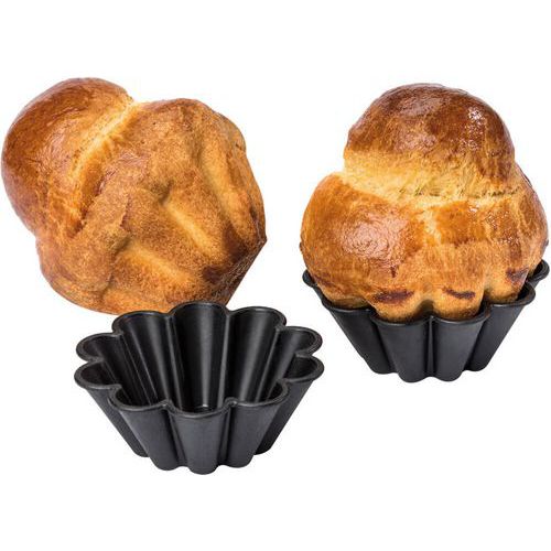 Moule Brioche à 10 Côtés Exoglass - Lot De 12 - Ã˜ 10 Cm