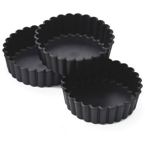 Moule à Tourtière Cannelée Exoglass - Lot De 12 - Ø 10 Cm