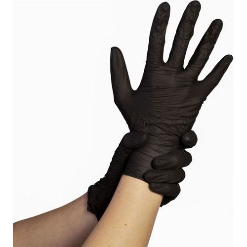 Gants Noir En Nitrile - Lot De 100 - Taille Xl