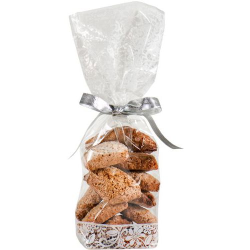 Sachet à Confiserie Dentellé Blanc - 120x275 Mm