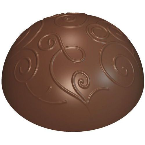 Plaque Chocolat Pour 28 Dômes Décor Arabesque
