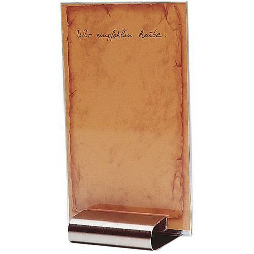 Chevalet De Table En Acier Inoxydable Pour Menu