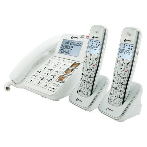 Téléphone Filaire Amplidect Combi +2 Amplidect 295ad Sans Fil -geemarc