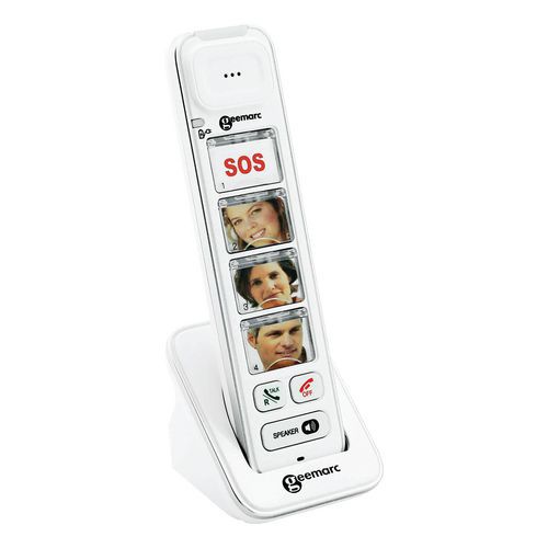 Combiné Sans Fil Additionnel Photodect 295 Avec 4 Photos - Geemarc