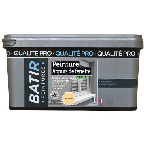 Peinture Appuis De Fenetre Batir - 25l Ocre Clair