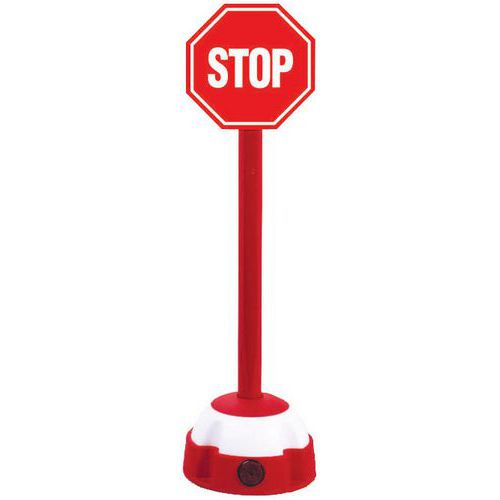 Poteau Rouge 0.80m Sur Balise +disque 300mm S Top