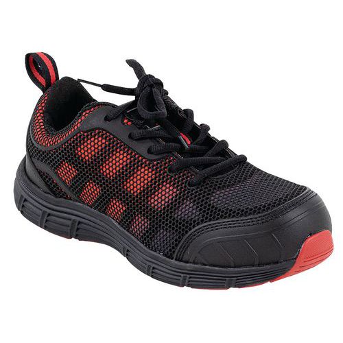 Chaussure De Sécurité Basse Ogwen S1p Ft35 Rouge/noir 36