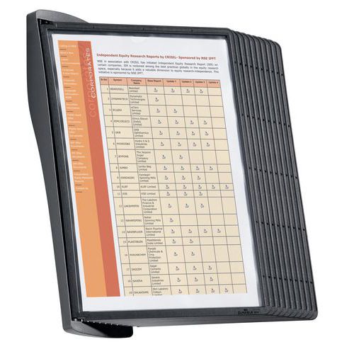 Durable 1 Support Mural SherpaÂ® Pour 10 Pochettes A4 - Durable