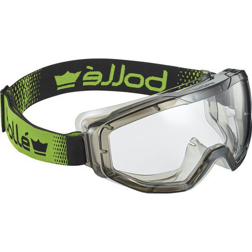 Bolle Safety - Lunettes masque Globe incolore - Polycarbonate - Antirayures, antibuée - Norme EN 166/170