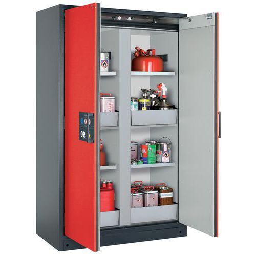 Armoire Sécurité Q-classic-90 Q90.195.120.mm Gris/rouge
