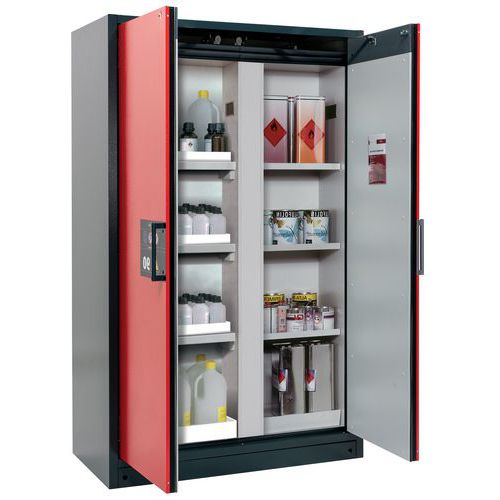 Armoire Sécurité Q-classic-90 Q90.195.120.mv Gris/rouge