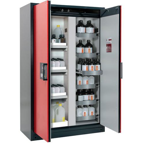 Armoire Sécurité Q-classic-90 Q90.195.120.mv Gris/rouge