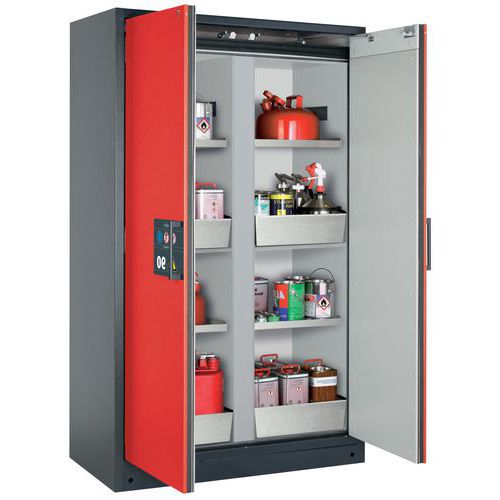 Armoire Sécurité Q-classic-90 Q90.195.120.mm Gris/rouge