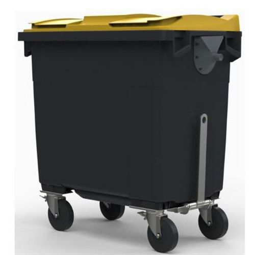 Conteneur 770l Couvercle Jaune Timon D'attelag E+renford Fon