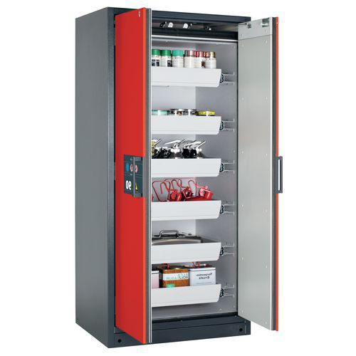 Armoire Sécurité Q-classic-90 Q90.195.090 Gris/rouge
