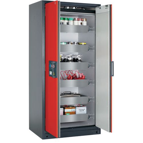 Armoire Sécurité Q-classic-90 Q90.195.090 Gris/rouge