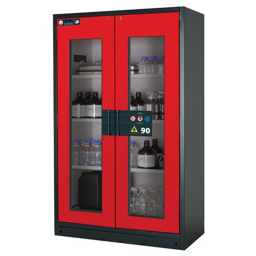 Armoire Sécurité Q-classic-90 Q90.195.120 Gris/rouge