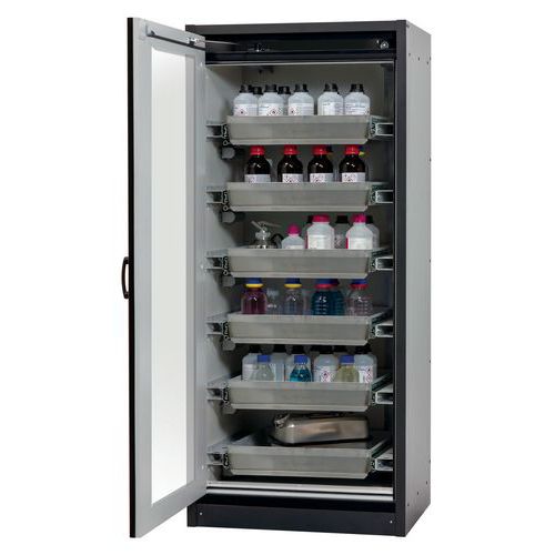 Armoire Sécurité Q-display-30 Q30.195.086.wdfw Gris/rouge