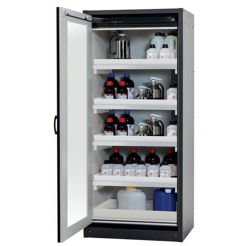 Armoire Sécurité Q-display-30 Q30.195.086.wdfw Gris/rouge