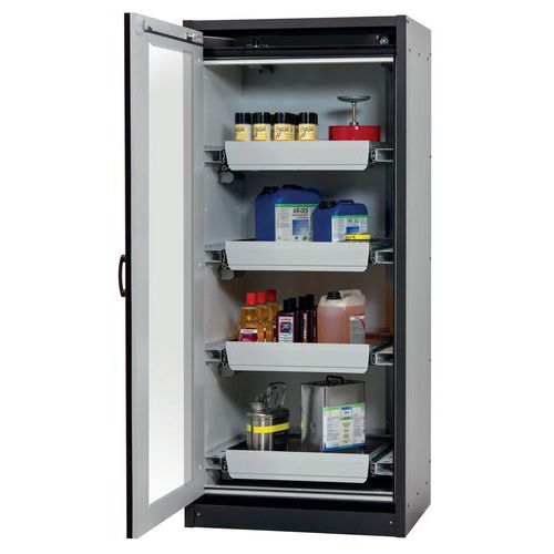 Armoire Sécurité Q-display-30 Q30.195.086.wdfw Gris/rouge