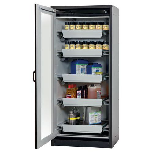 Armoire Sécurité Q-display-30 Q30.195.086.wdfw Gris/rouge