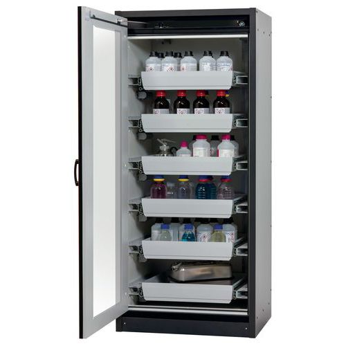 Armoire Sécurité Q-display-30 Q30.195.086.wdfw Gris/rouge