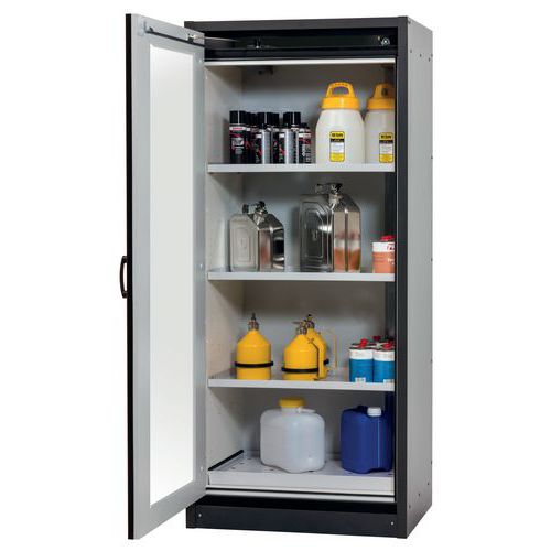 Armoire Sécurité Q-display-30 Q30.195.086.wdfw Gris/rouge