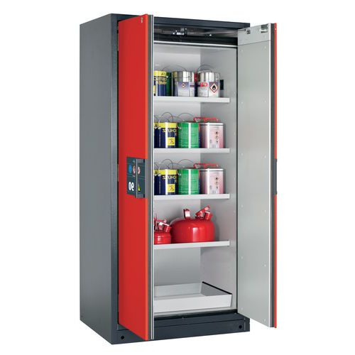 Armoire Sécurité Q-pegasus-90 Q90.195.090.wdac Gris/rouge