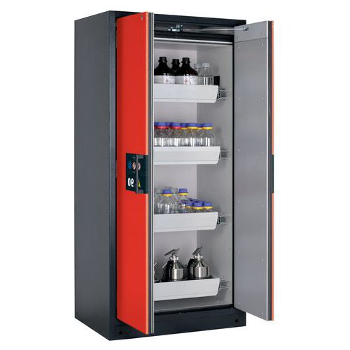 Armoire Sécurité Q-pegasus-90 Q90.195.090.wdac Gris/rouge