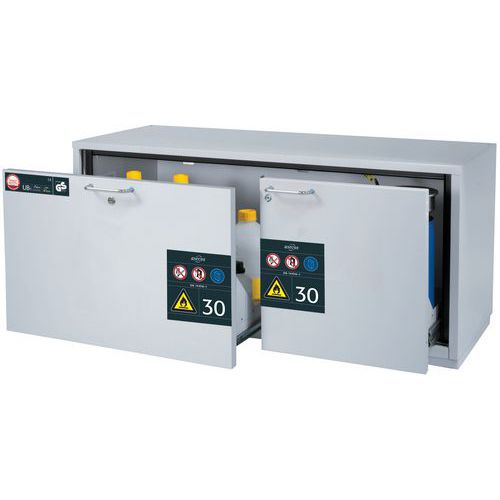 Armoire Sécurité Sous Paillasse Ub-s-30 Ub30.060.140.2s Gris