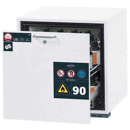 Armoire Sécurité Sous Paillasse Ub-s-90 Ub90.060.059.s Blanc