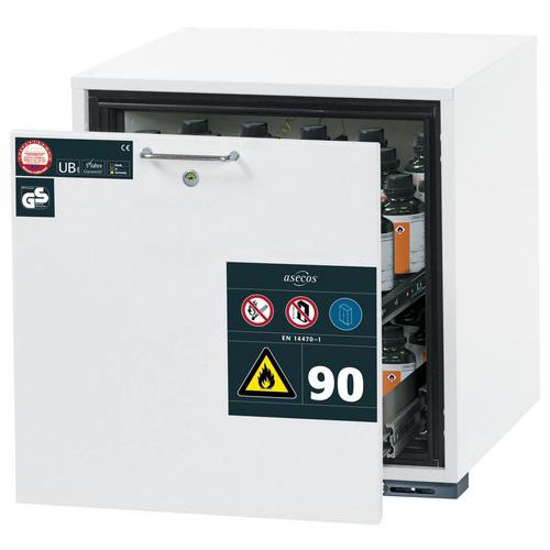 Armoire Sécurité Sous Paillasse Ub-s-90 Ub90.060.059.s Blanc