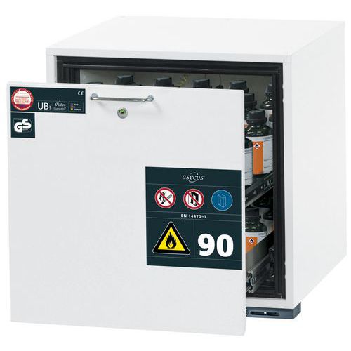 Armoire Sécurité Sous Paillasse Ub-s-90 Ub90.060.059.s Blanc