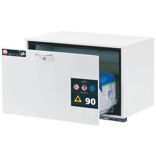 Armoire Sécurité Sous Paillasse Ub-s-90 Ub90.060.089.s Blanc