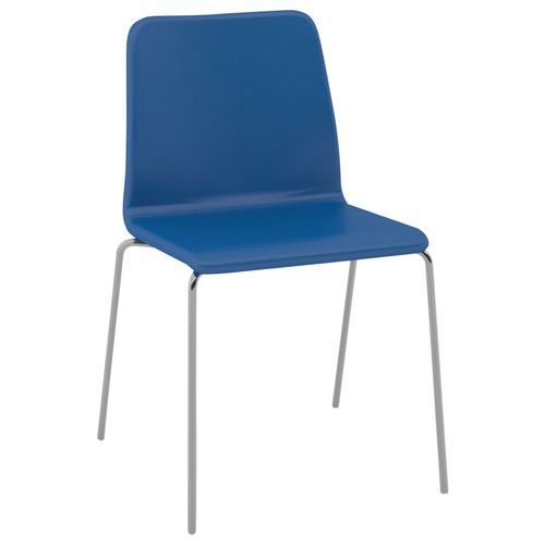 Chaise Celte 4 Pieds Chromés Enduit Pvc Classé Non Feu