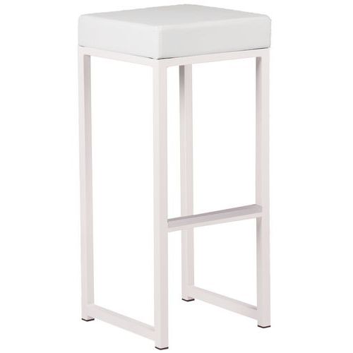Structure + Assise Simili Cuir Blanc - Kubo Bar