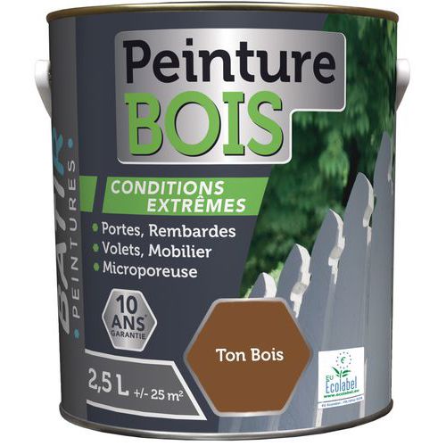 Peinture Bois Ecolabel Batir - 25l Ton Bois