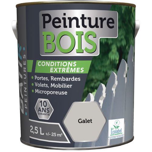 Peinture Bois Ecolabel Batir - 25l Galet