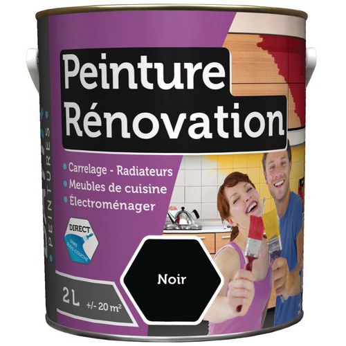 Peinture Renovation Satin Batir - 2l Noir