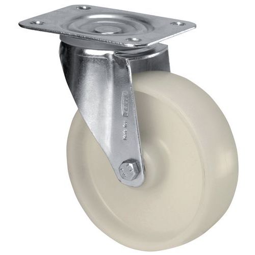 Roulette Pivotante à Platine Force : 150 Diamètre 100 Mm