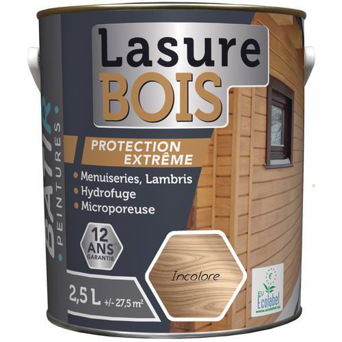 Peinture Lasure Bois Batir - 25 L Incolore