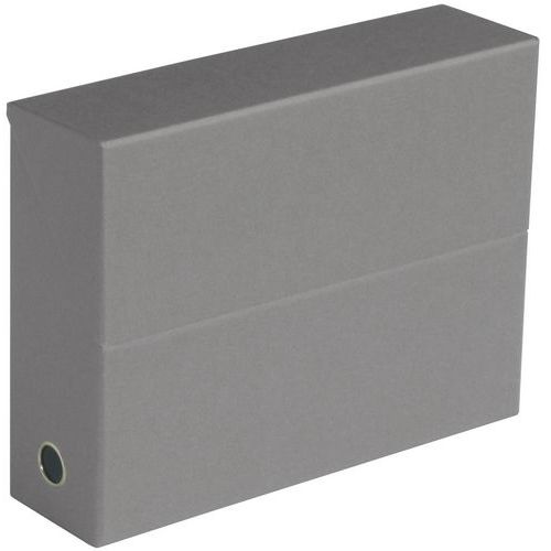Boîte De Classement Carton - Dos Largeur 9 Cm Gris