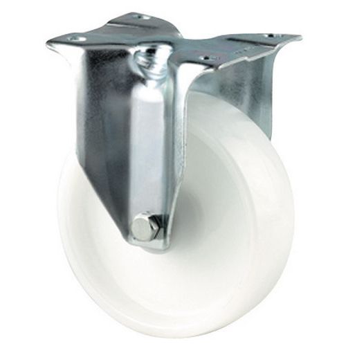 Roulette Fixe Monture Platine Force : 350 Diamètre 125 Mm