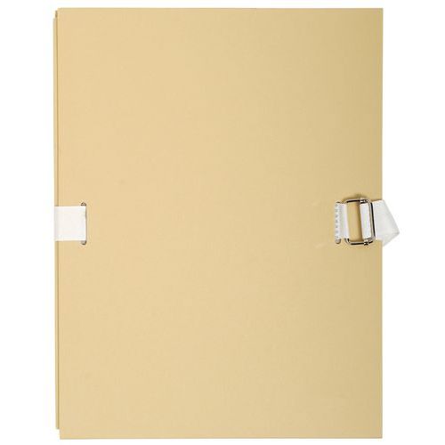 Chemises à Sangles Dos Extens. Carton Pap. Toile Coul Mastic